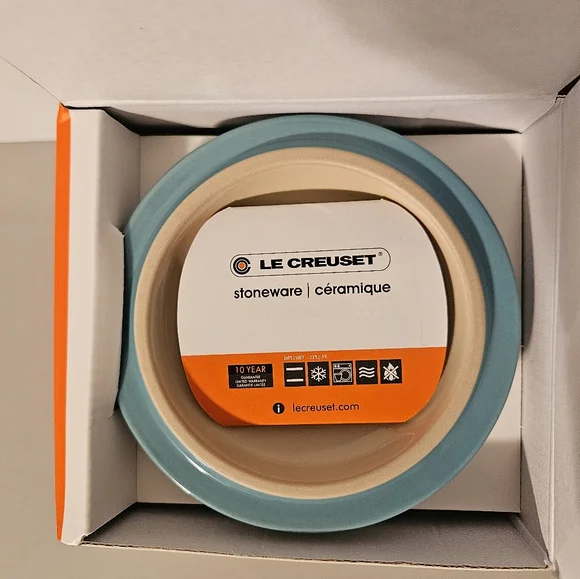 NIB Le Creuset Turquoise Mini Cocotte 10cm - Picture 13 of 16